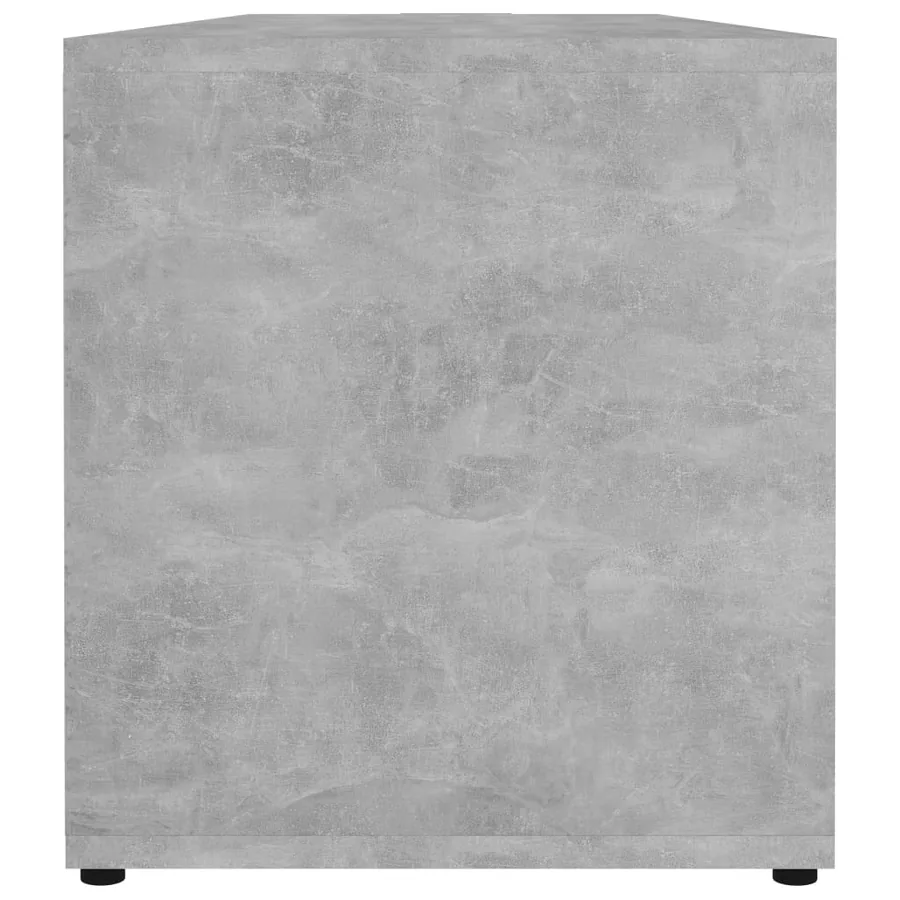 Meuble TV Gris béton 120x34x37 cm Bois d’ingénierie - 8