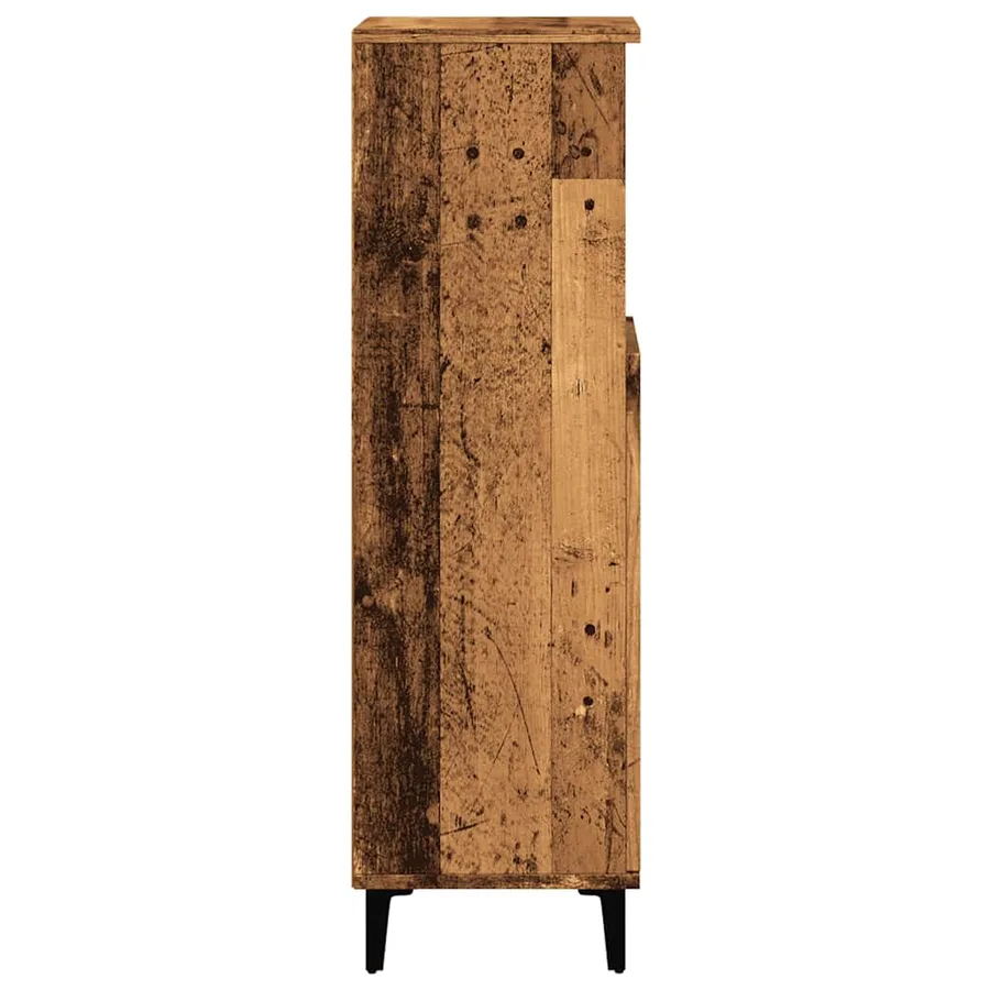 Armoire de salle de bain vieux bois 30x30x100cm bois ingénierie - 6