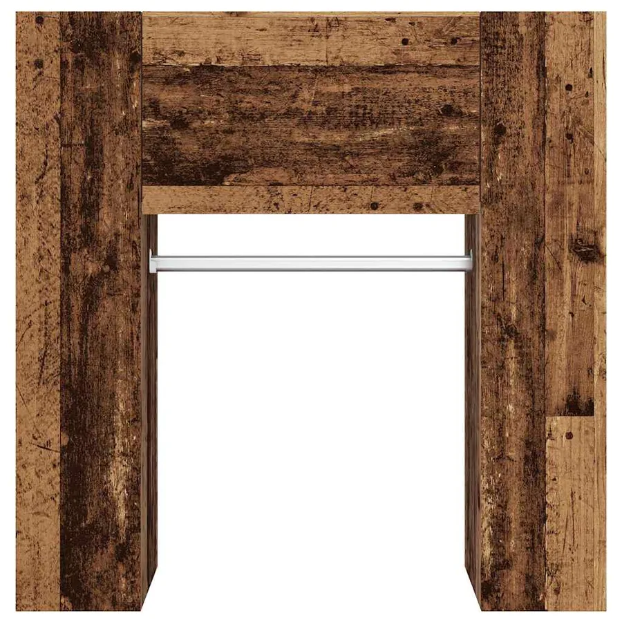 Armoire de couloir vieux bois 97,5x37x99 cm bois d'ingénierie - 4