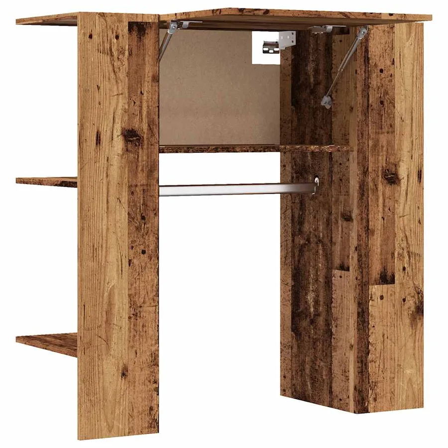 Armoire de couloir vieux bois 97,5x37x99 cm bois d'ingénierie - 5