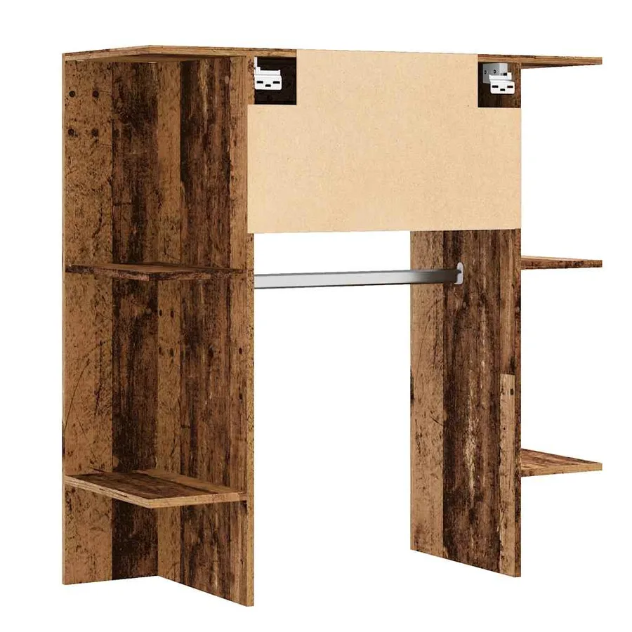 Armoire de couloir vieux bois 97,5x37x99 cm bois d'ingénierie - 7