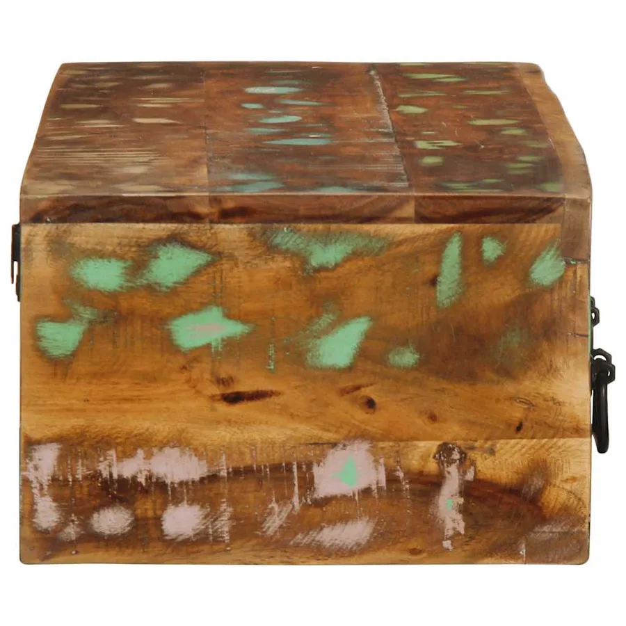 Meuble TV mural 100x30x19 cm bois massif de récupération - 6