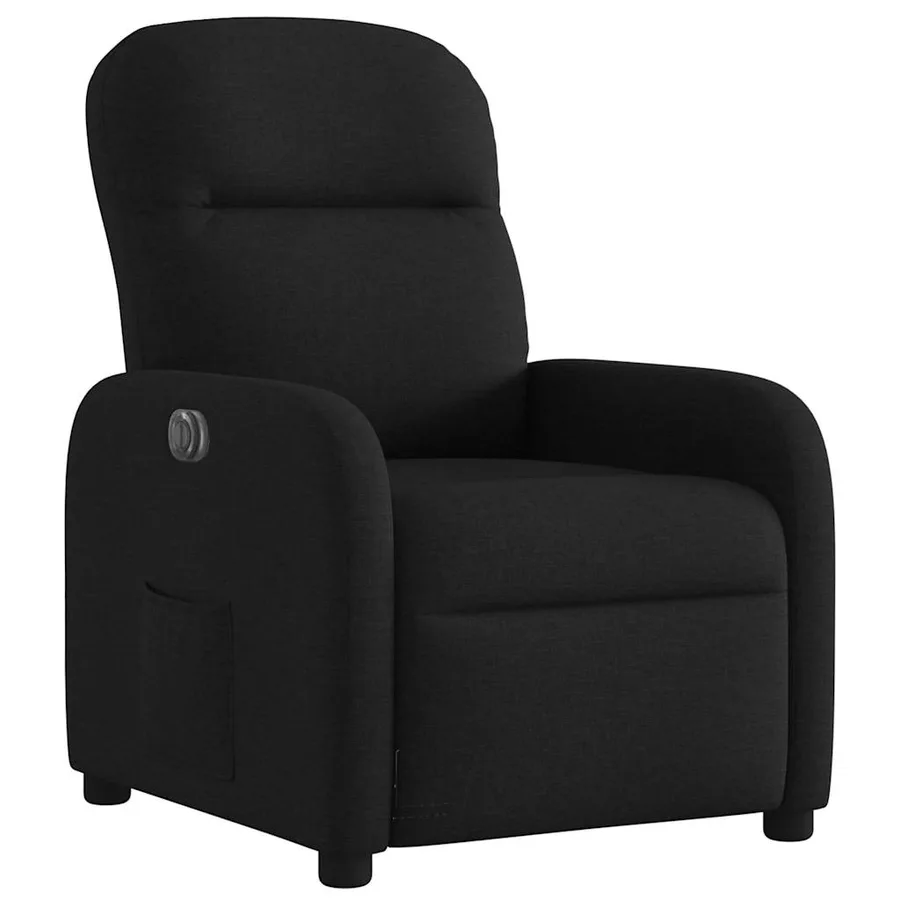 Fauteuil inclinable électrique Noir Tissu - 4