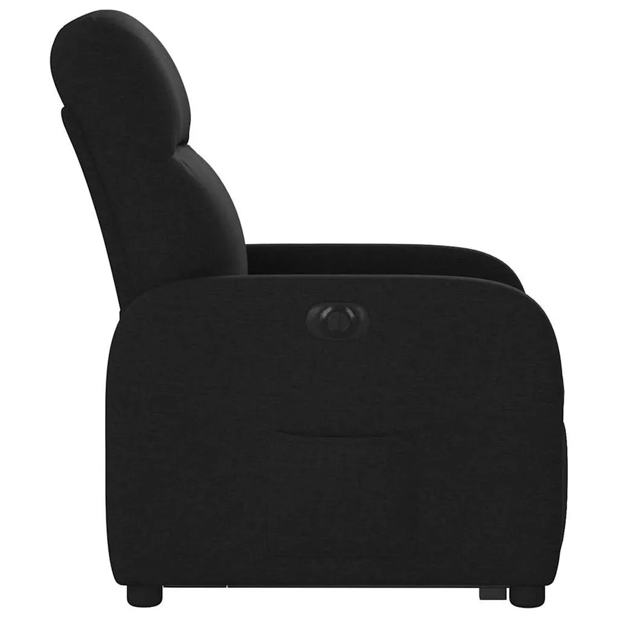 Fauteuil inclinable électrique noir tissu - 6