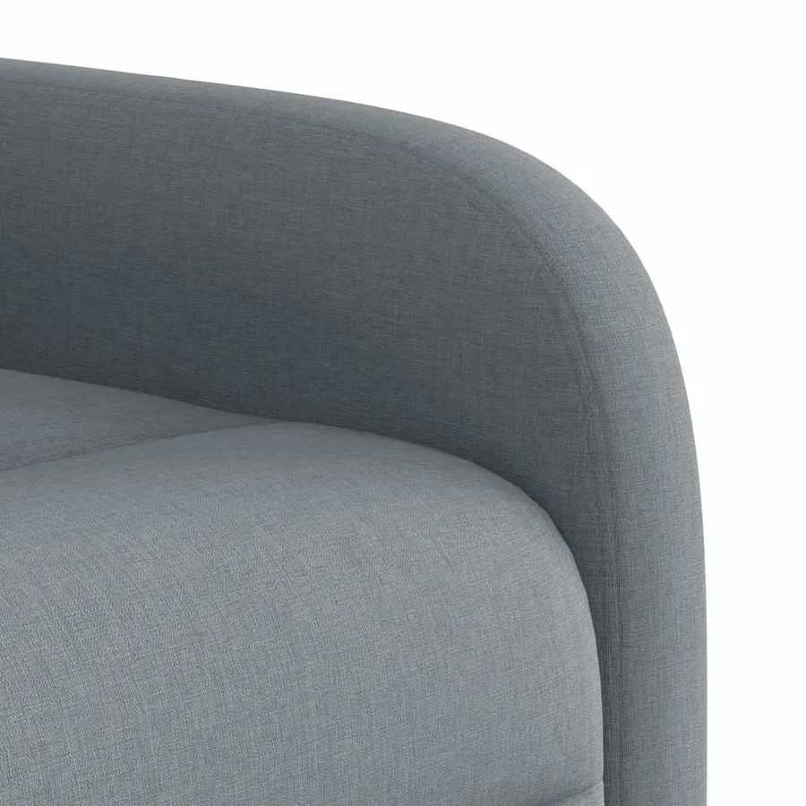Fauteuil de massage inclinable Gris clair Tissu - 11