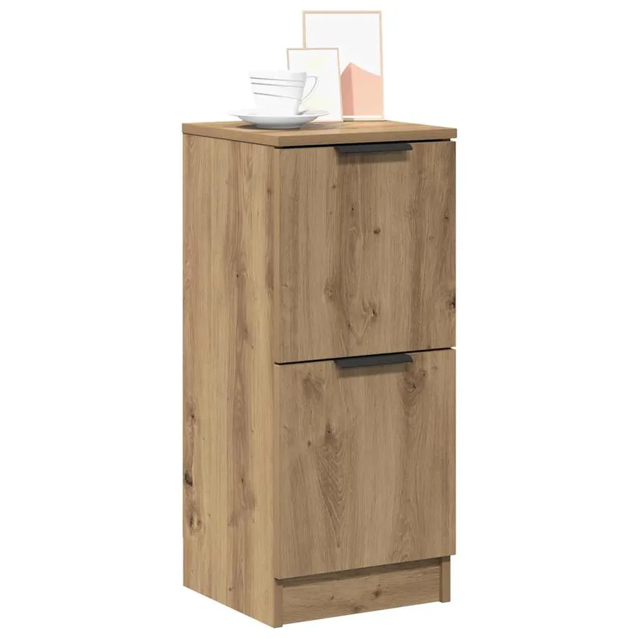 Buffets 2 pcs chêne artisanal 30x30x70 cm bois d'ingénierie - 4