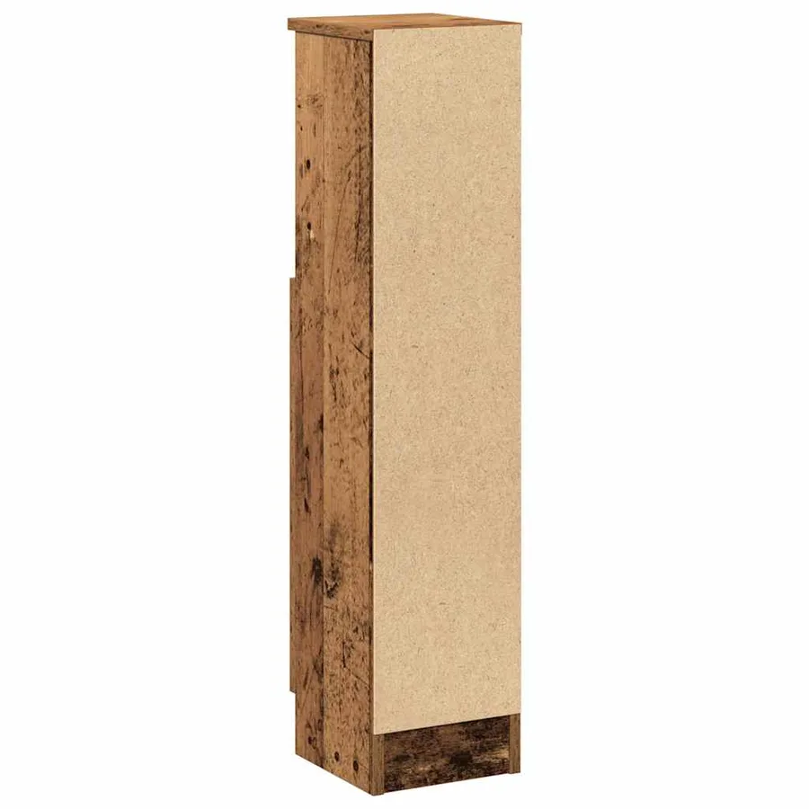 Meuble de salle de bain avec porte-rouleau vieux bois - 7