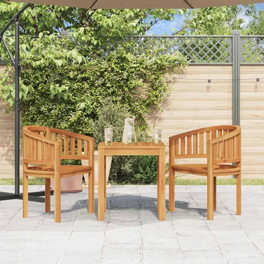 Chaise en forme de banane Bois de teck solide - 3