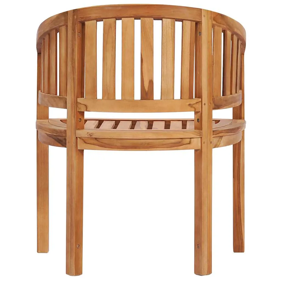 Chaise en forme de banane Bois de teck solide - 6