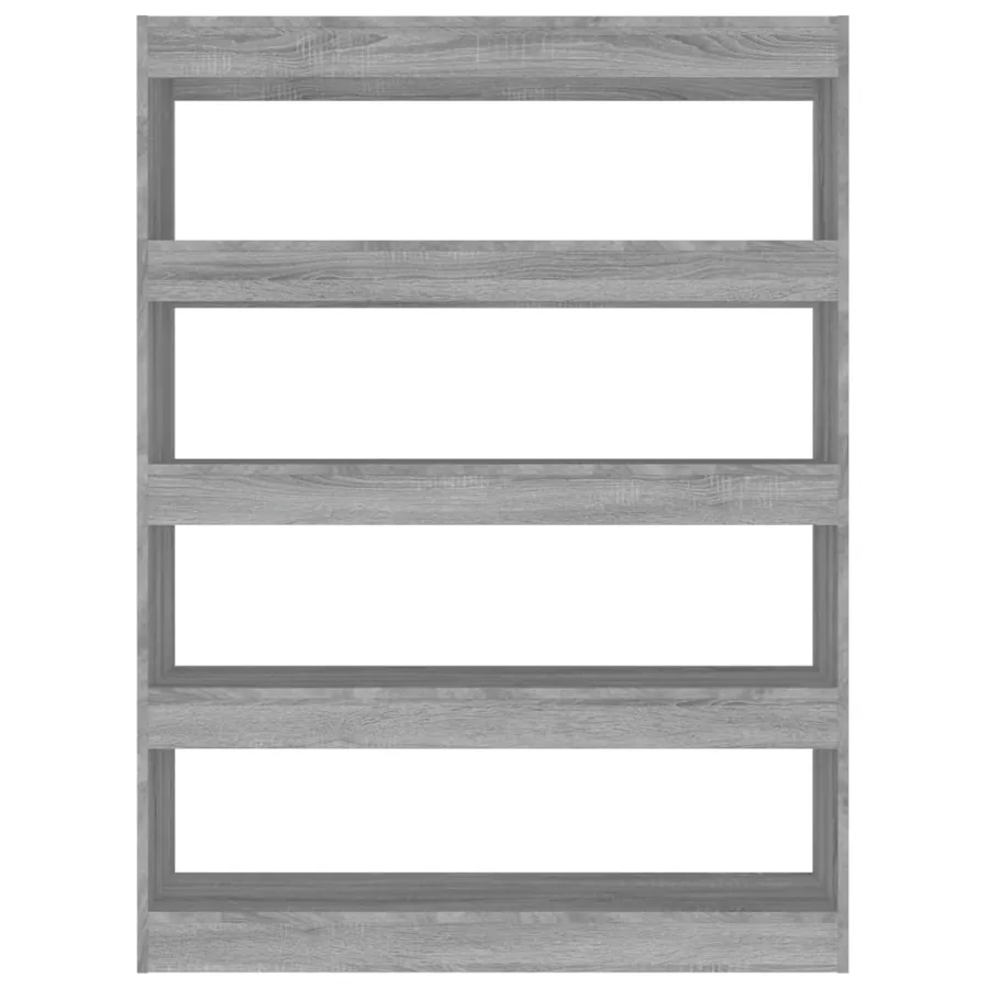 Bibliothèque/Séparateur de pièce sonoma gris 100x30x135 cm - 3