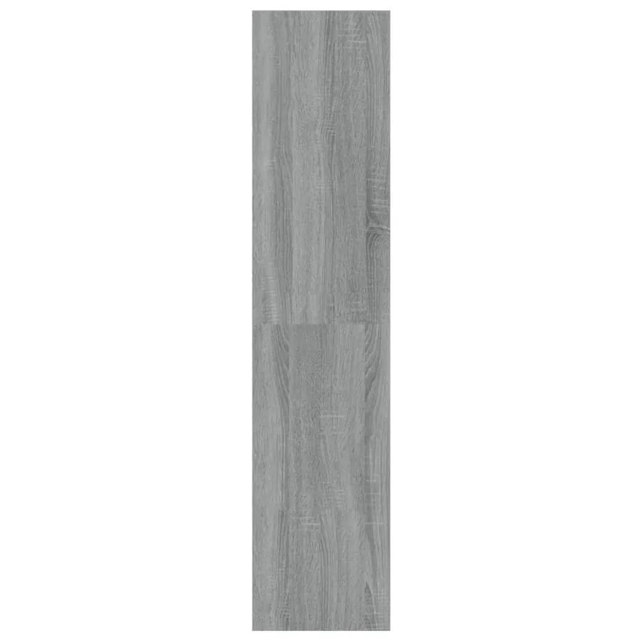 Bibliothèque/Séparateur de pièce sonoma gris 100x30x135 cm - 4