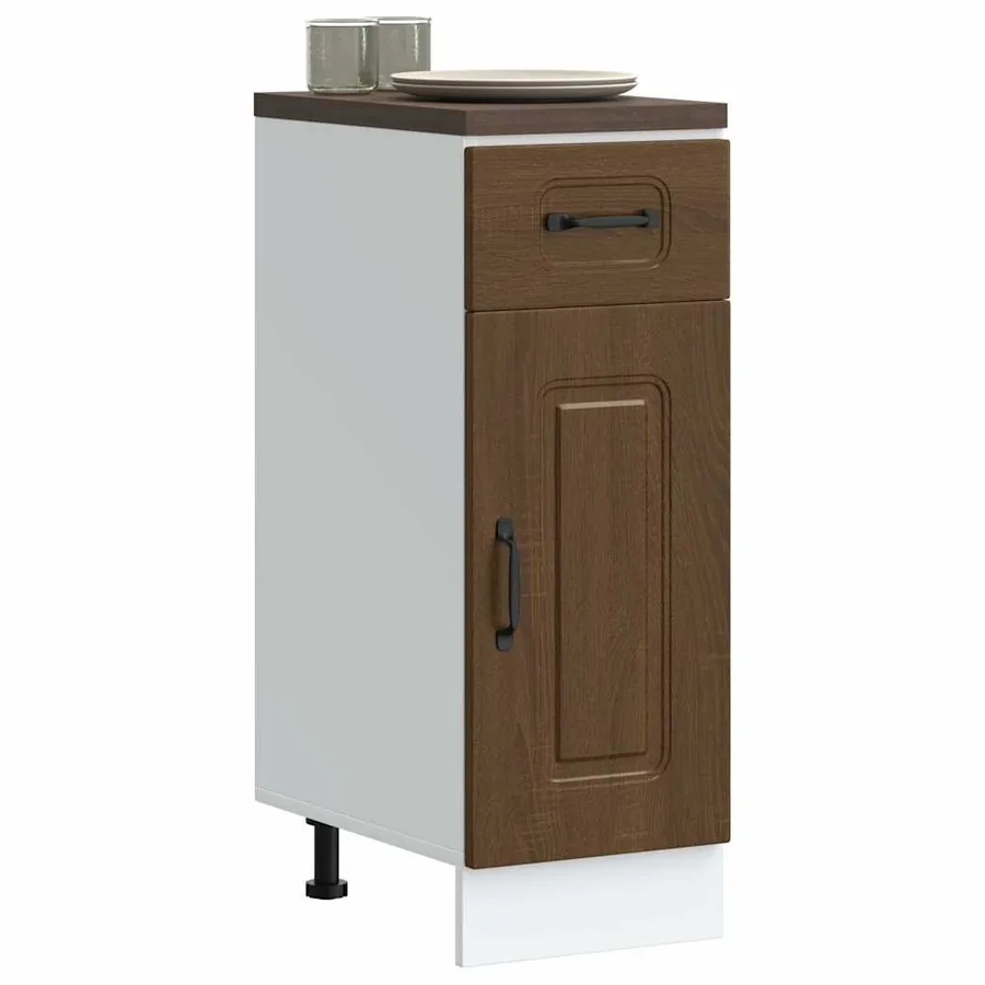 Armoire de cuisine Kalmar chêne marron bois d'ingénierie