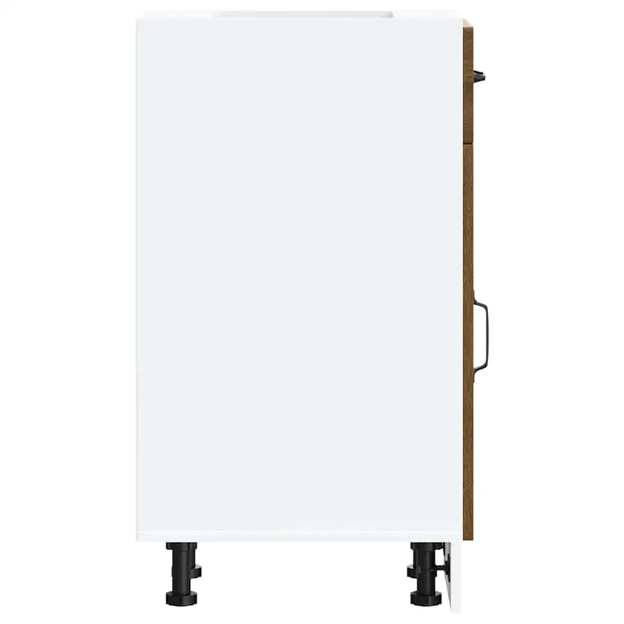 Armoire de cuisine Kalmar chêne marron bois d'ingénierie - 6