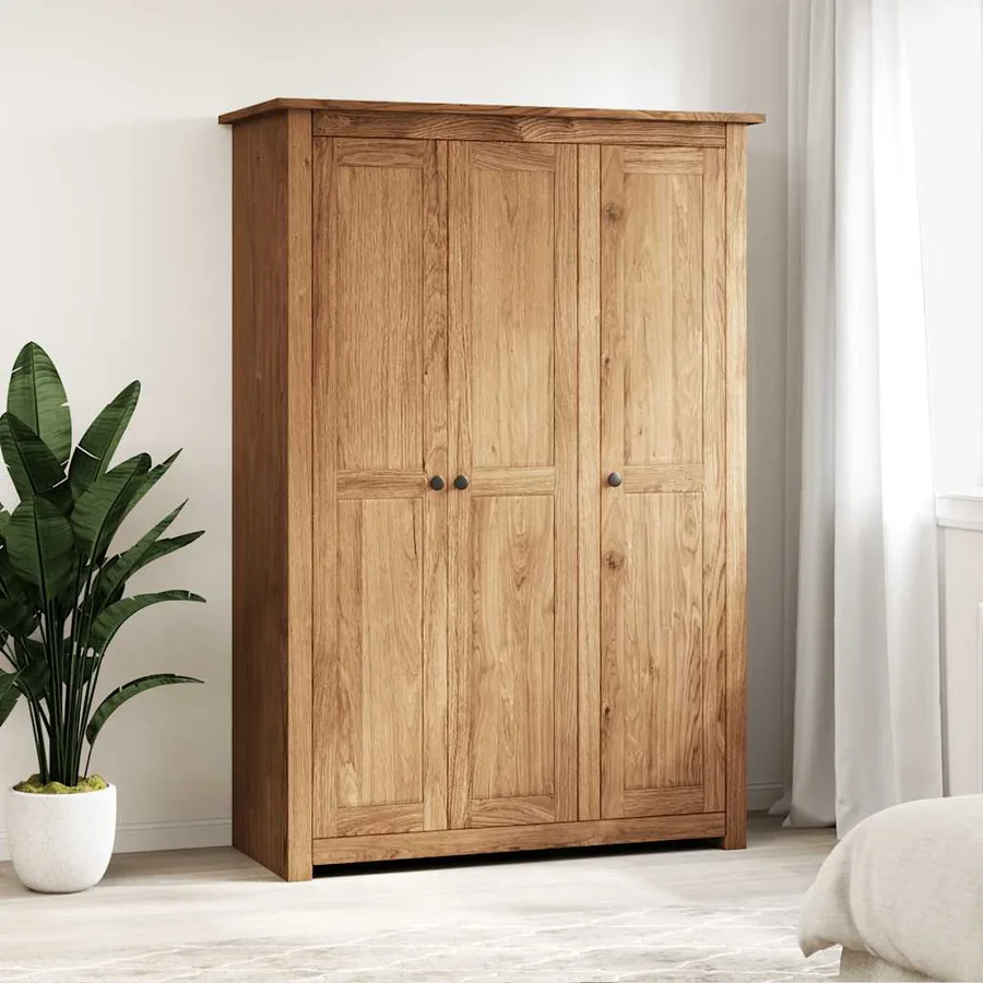 Garde-robe à 3 portes 118x50x171,5 cm Pin Assortiment Panama