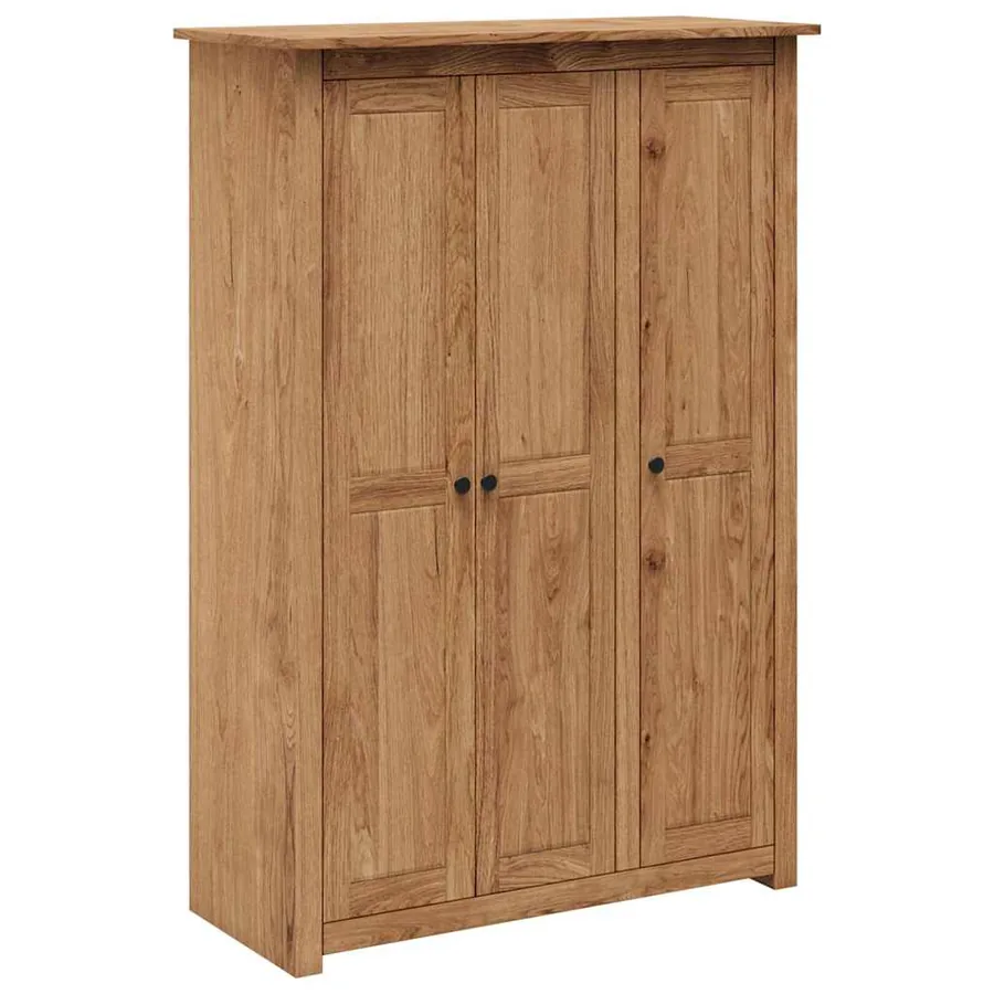 Garde-robe à 3 portes 118x50x171,5 cm Pin Assortiment Panama - 2
