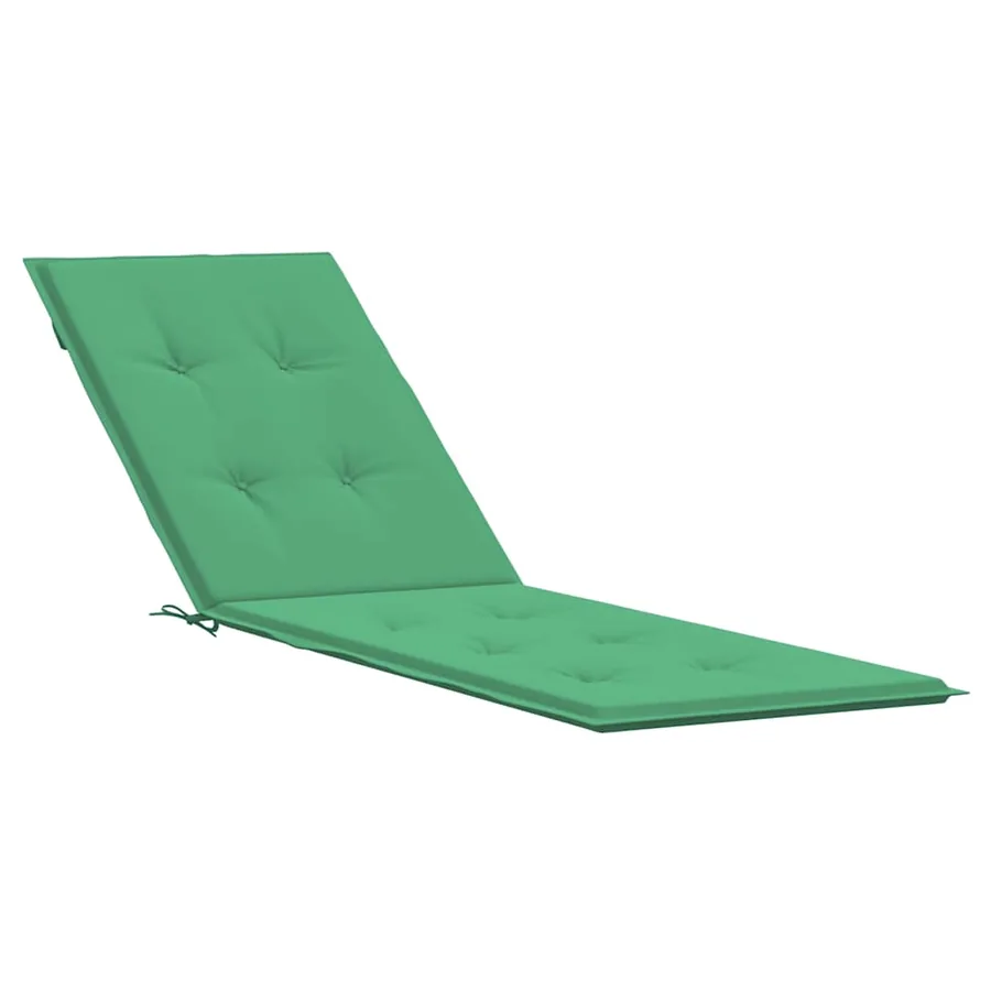 Coussin de chaise de terrasse vert (75+105)x50x4 cm - 2