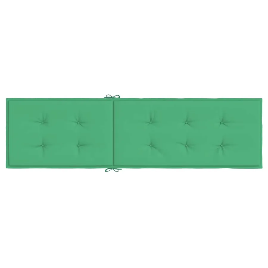 Coussin de chaise de terrasse vert (75+105)x50x4 cm - 5