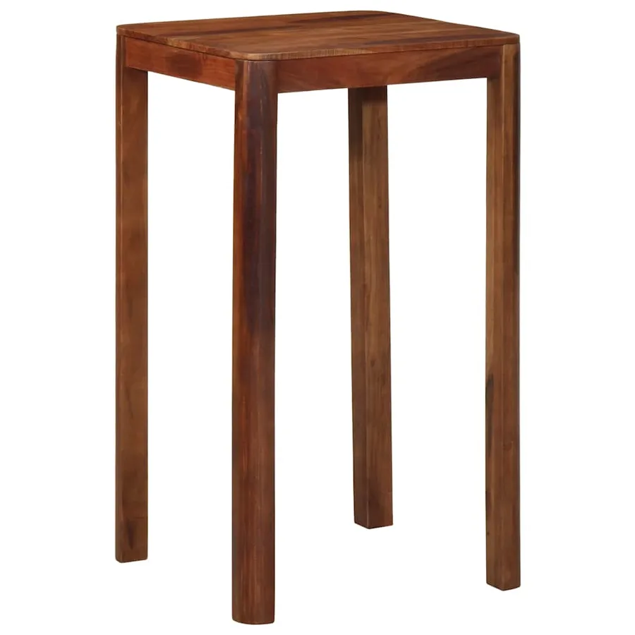 Table de bar 60 x 60 x 107 cm bois massif d'acacia - 11