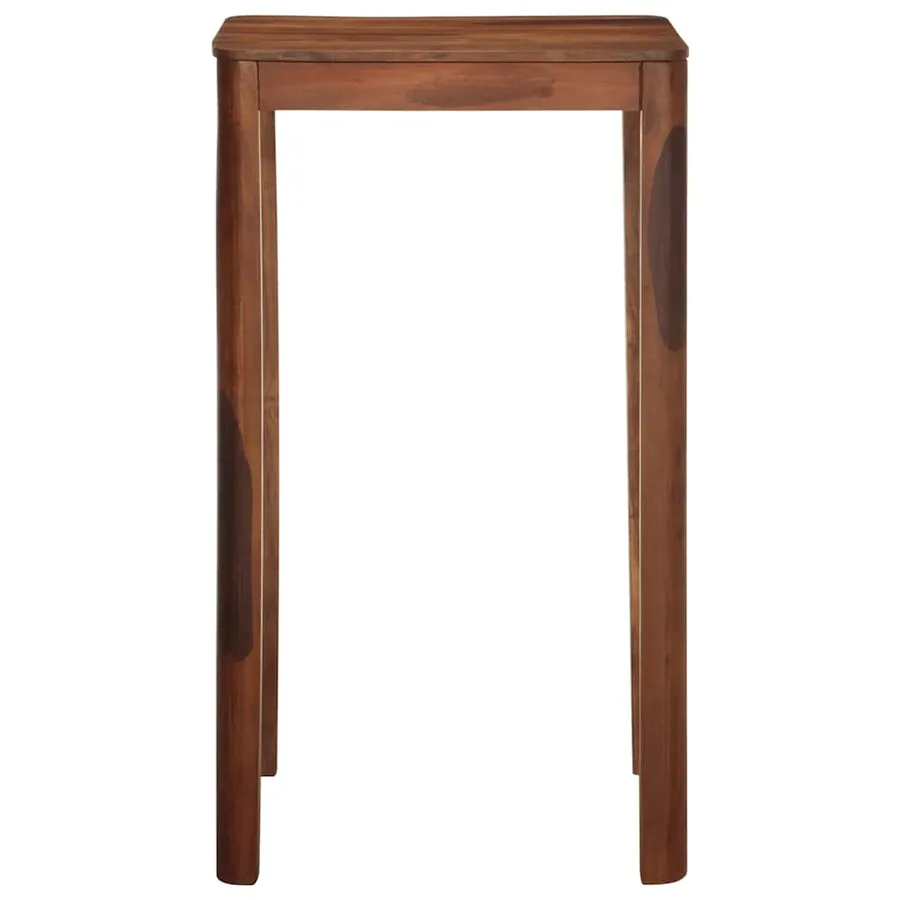 Table de bar 60 x 60 x 107 cm bois massif d'acacia - 2