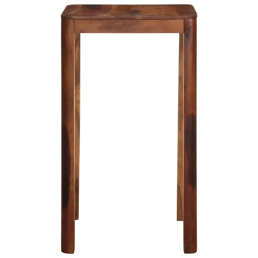 Table de bar 60 x 60 x 107 cm bois massif d'acacia - 3