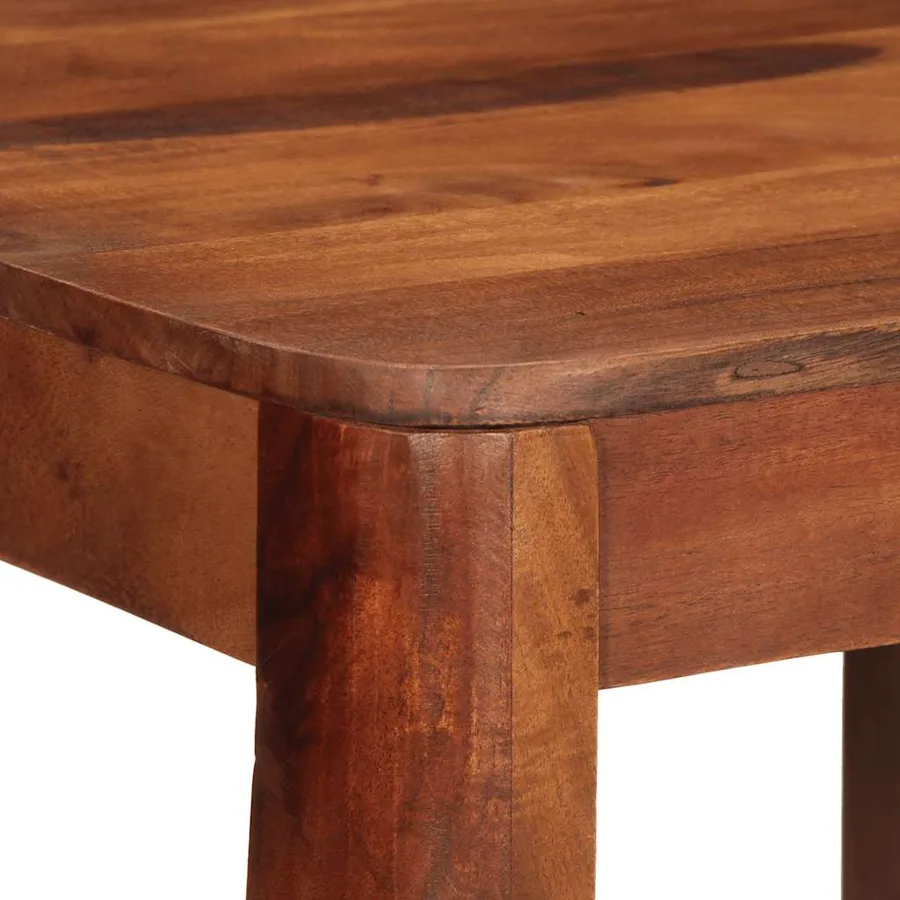 Table de bar 60 x 60 x 107 cm bois massif d'acacia - 5