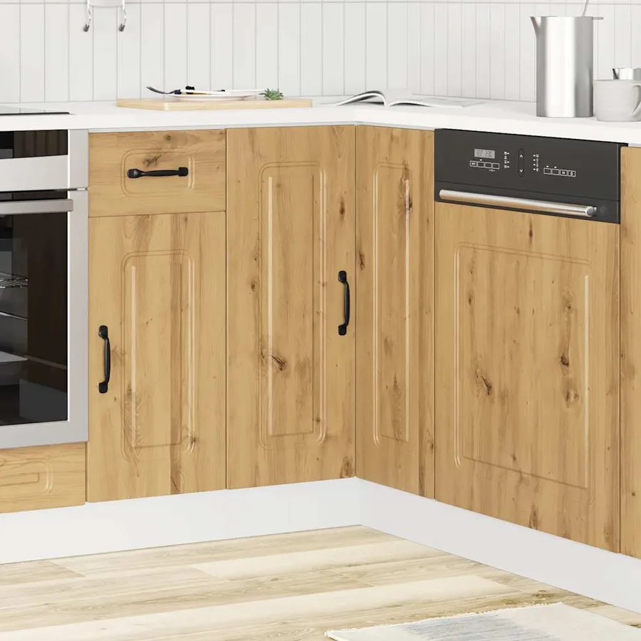 Armoire d'angle de cuisine Kalmar chêne artisanal - 3