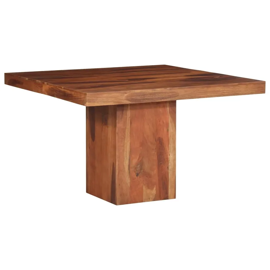Table à manger 120x120x77 cm bois d'acacia massif - 11