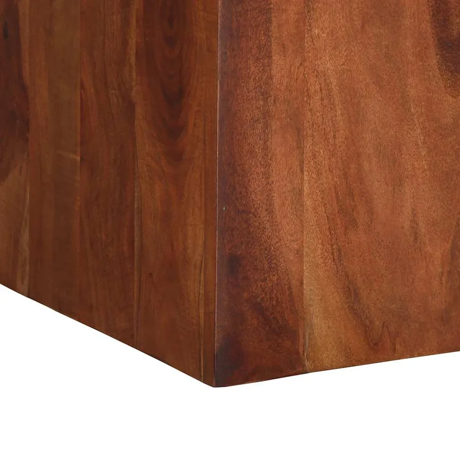 Table à manger 120x120x77 cm bois d'acacia massif - 7