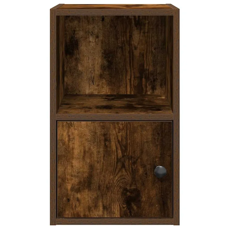 Bibliothèque chêne fumé 31x24x52 cm bois d'ingénierie - 5