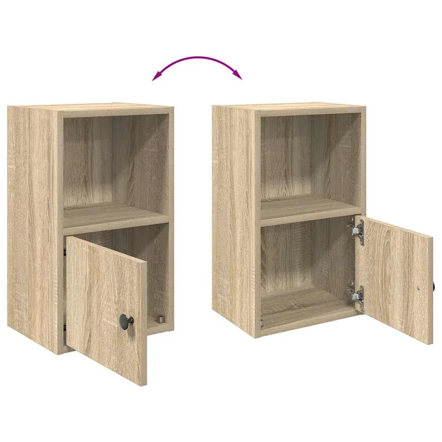 Bibliothèque chêne sonoma 31x24x52 cm bois d'ingénierie - 8