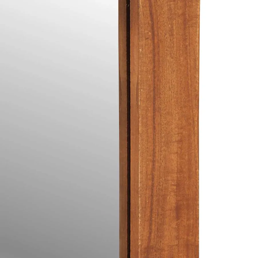Miroir mural avec tiroirs 60x33x90 cm bois massif d'acacia - 8