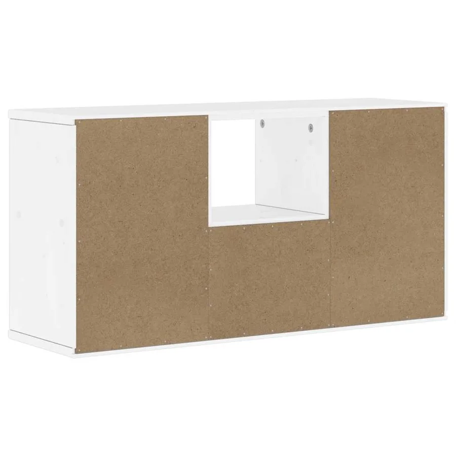 Meuble TV avec tiroir ODDA blanc 79x24x40 cm bois massif pin - 8