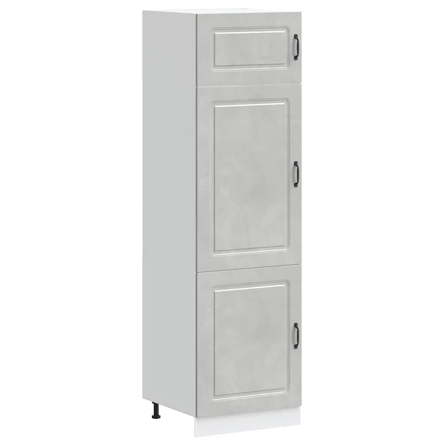 Armoire de cuisine Kalmar gris béton bois d'ingénierie - 2