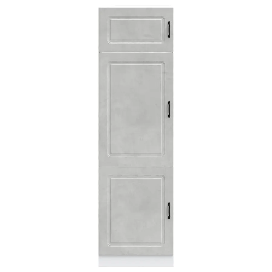 Armoire de cuisine Kalmar gris béton bois d'ingénierie - 3