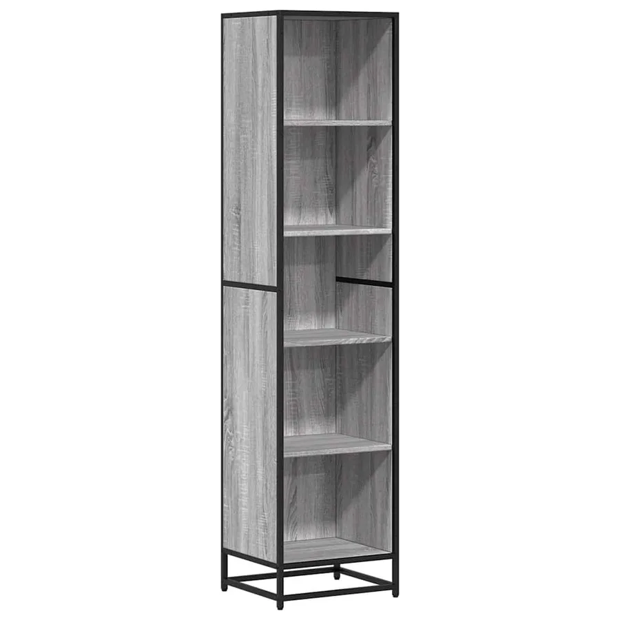 Bibliothèque sonoma gris 40x35x170,5 cm bois d'ingénierie - 2