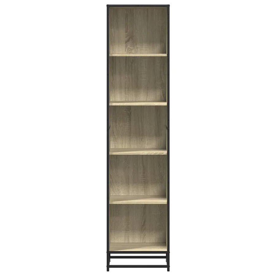 Bibliothèque chêne sonoma 40x35x170,5 cm bois d'ingénierie - 4