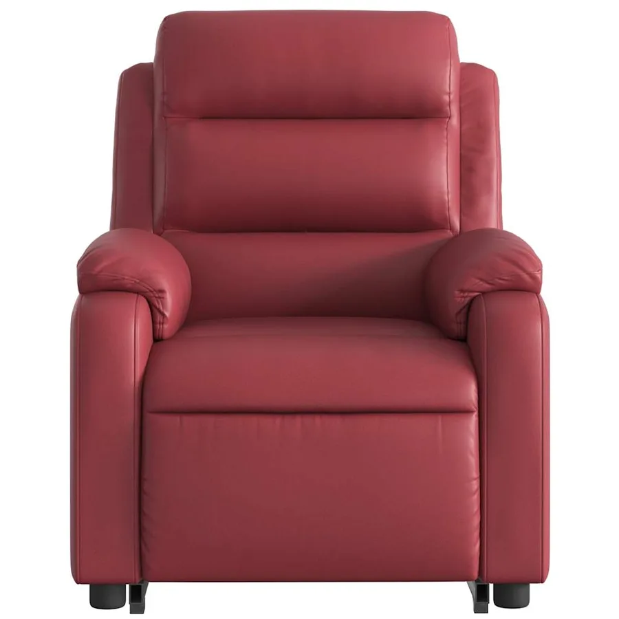 Fauteuil inclinable de massage Rouge bordeaux Similicuir - 9