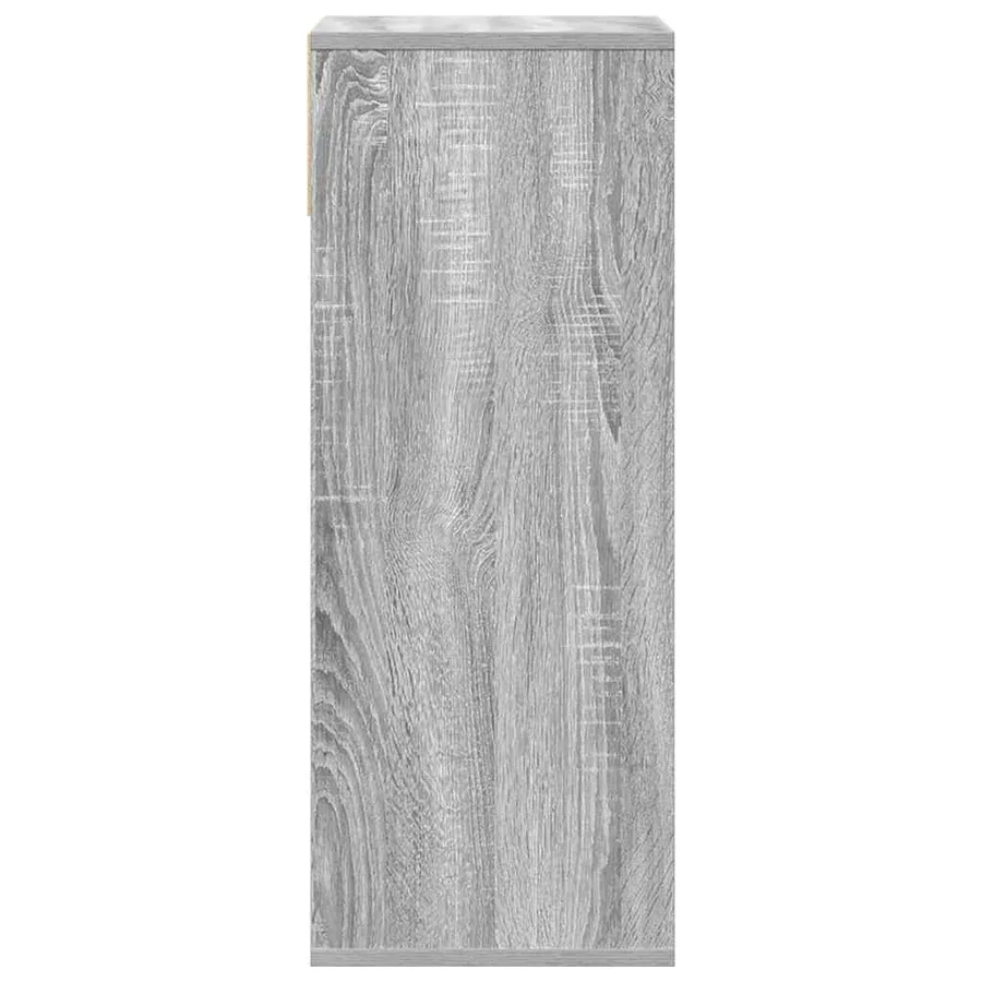Bibliothèque sonoma gris 34x31x80 cm bois d'ingénierie - 5