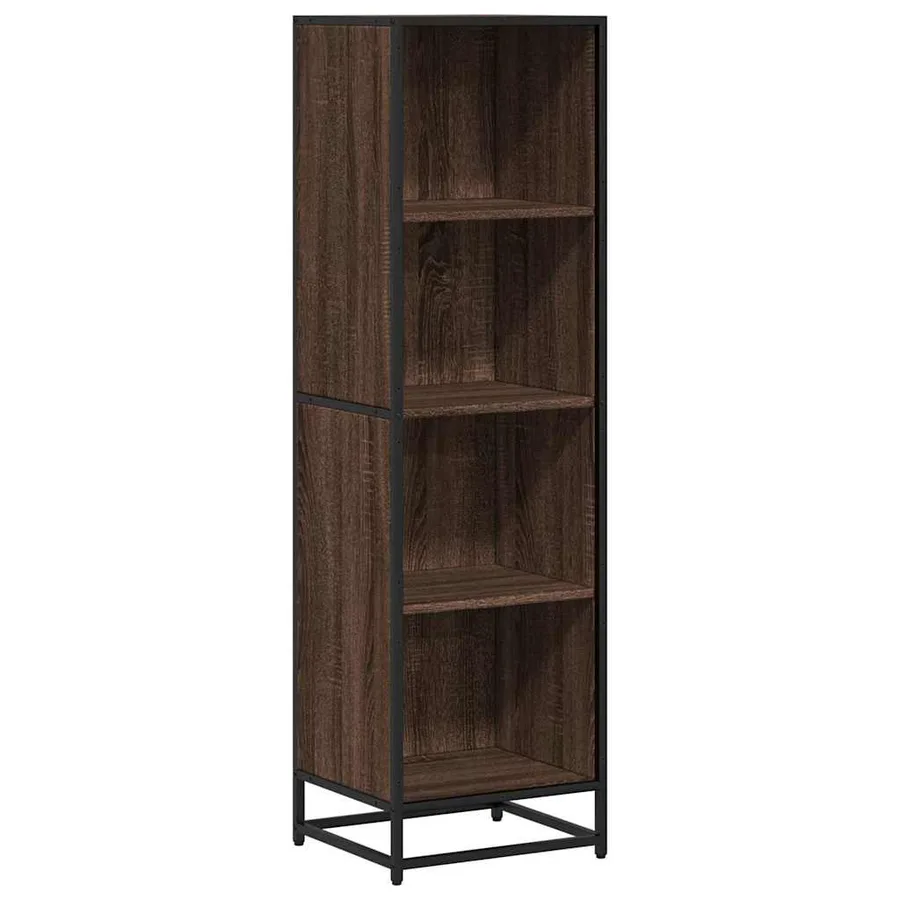Bibliothèque chêne marron 40x35x139 cm bois d'ingénierie - 2