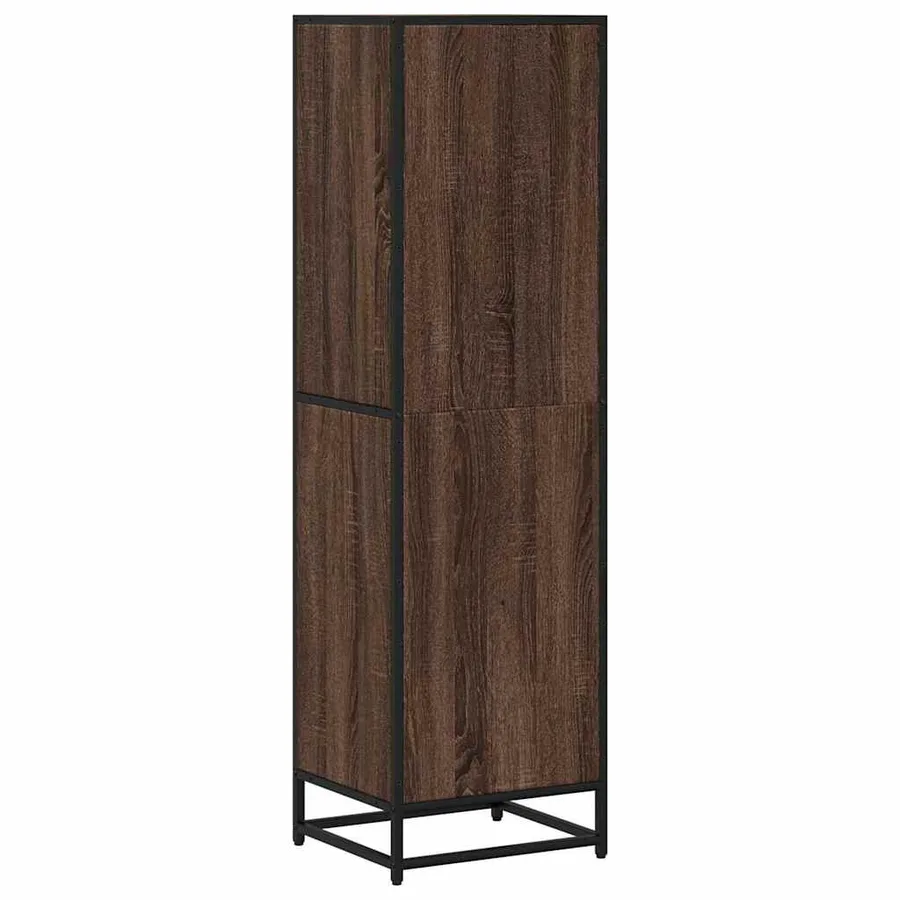 Bibliothèque chêne marron 40x35x139 cm bois d'ingénierie - 6