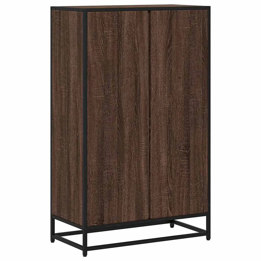Bibliothèque chêne marron 65,5x33x107,5 cm bois d'ingénierie - 6