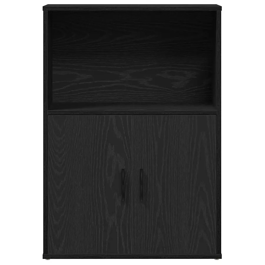 Bibliothèque chêne noir 60x24x85 cm bois d'ingénierie - 4