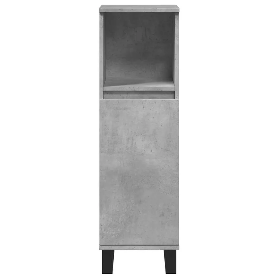 Ensemble de meubles de salle de bain 3 pcs gris béton - 7