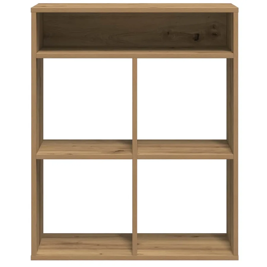 Bibliothèque chêne artisanal 66x31x80 cm bois d'ingénierie - 4