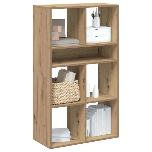 Bibliothèque chêne artisanal 66x31x112 cm bois d'ingénierie