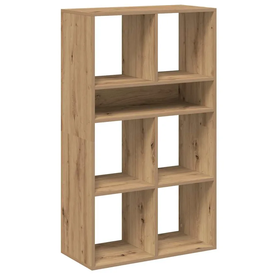 Bibliothèque chêne artisanal 66x31x112 cm bois d'ingénierie - 2