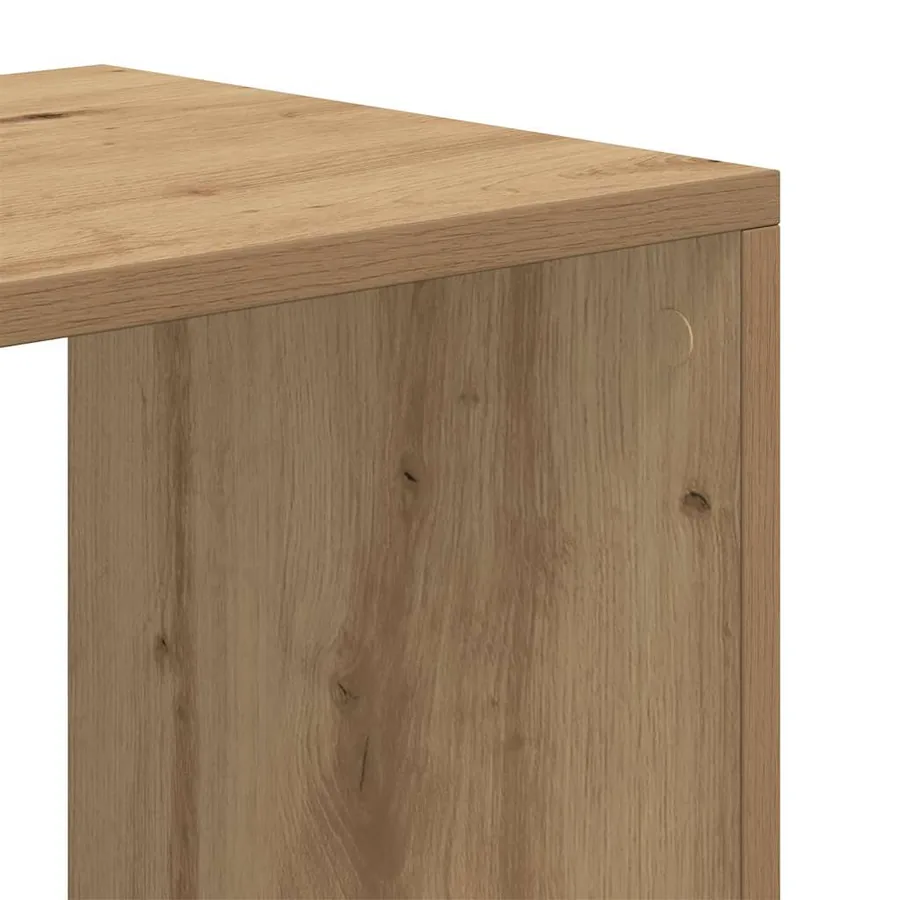 Bibliothèque chêne artisanal 66x31x112 cm bois d'ingénierie - 7
