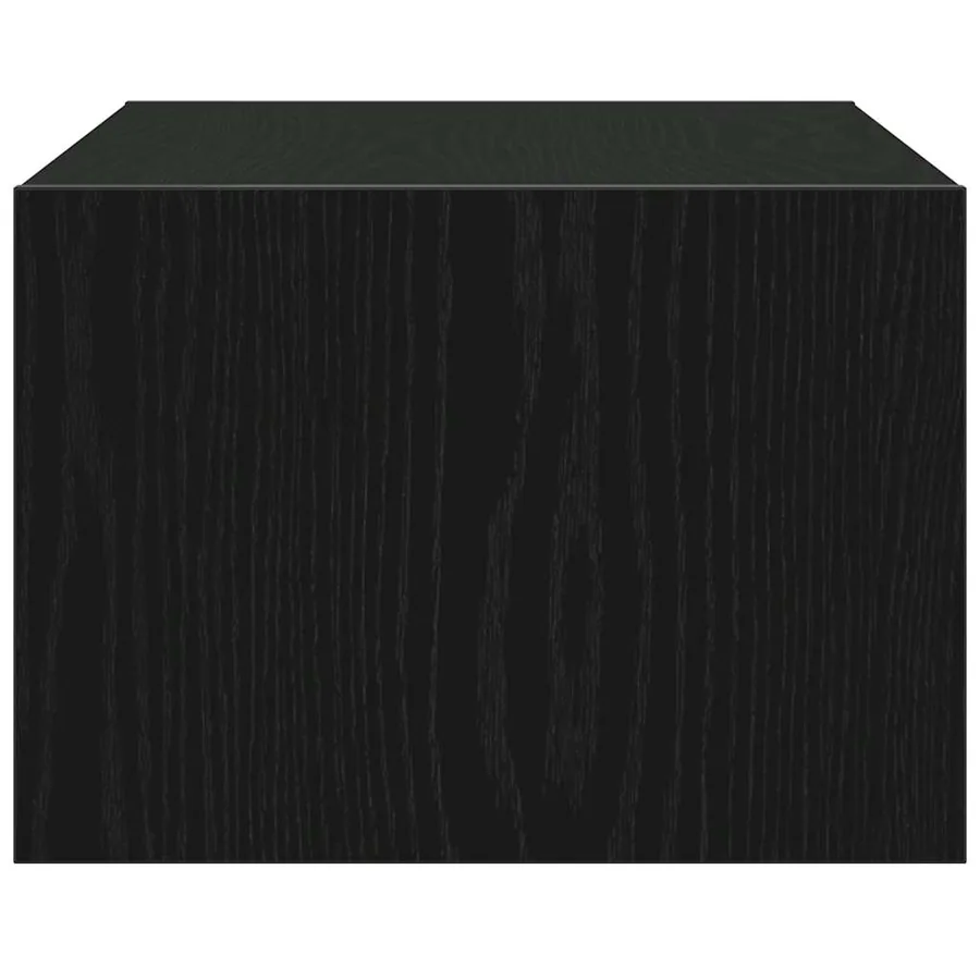 Meuble TV avec lumières LED chêne noir 75x35,5x25 cm - 8