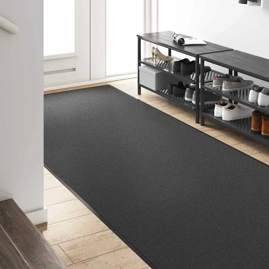 Tapis d'entrée Anthracite et noir 120 x 250 cm Polyamide et PVC - 3