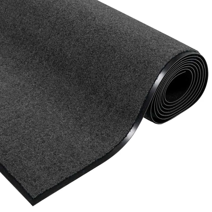 Tapis d'entrée Anthracite et noir 120 x 250 cm Polyamide et PVC - 5